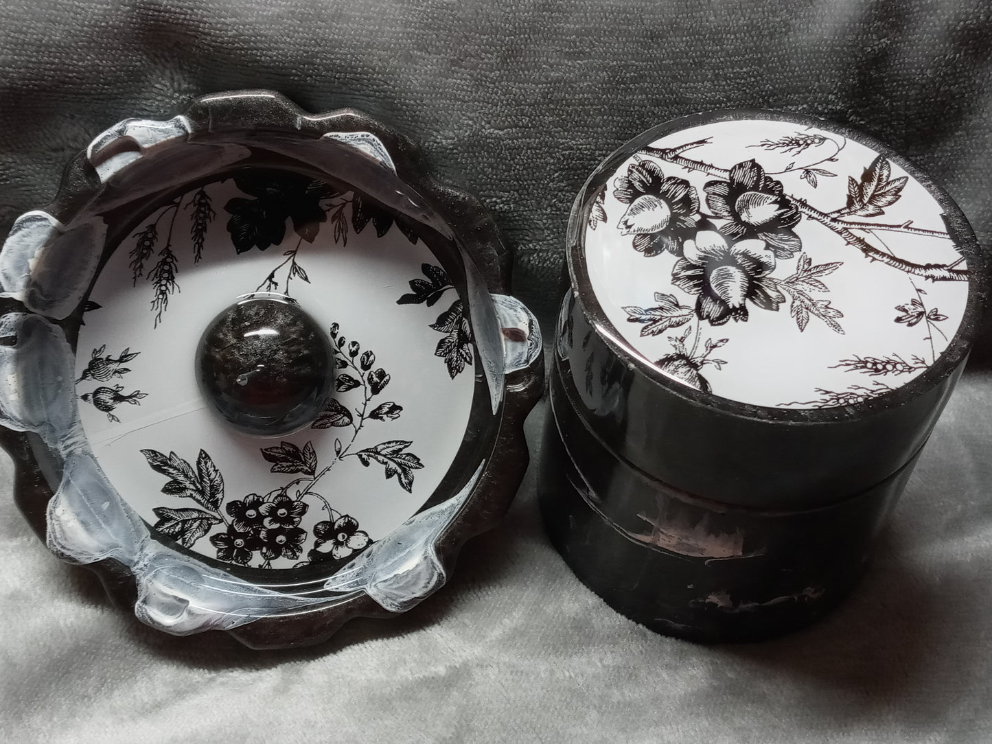 Black & White Stash Jar set