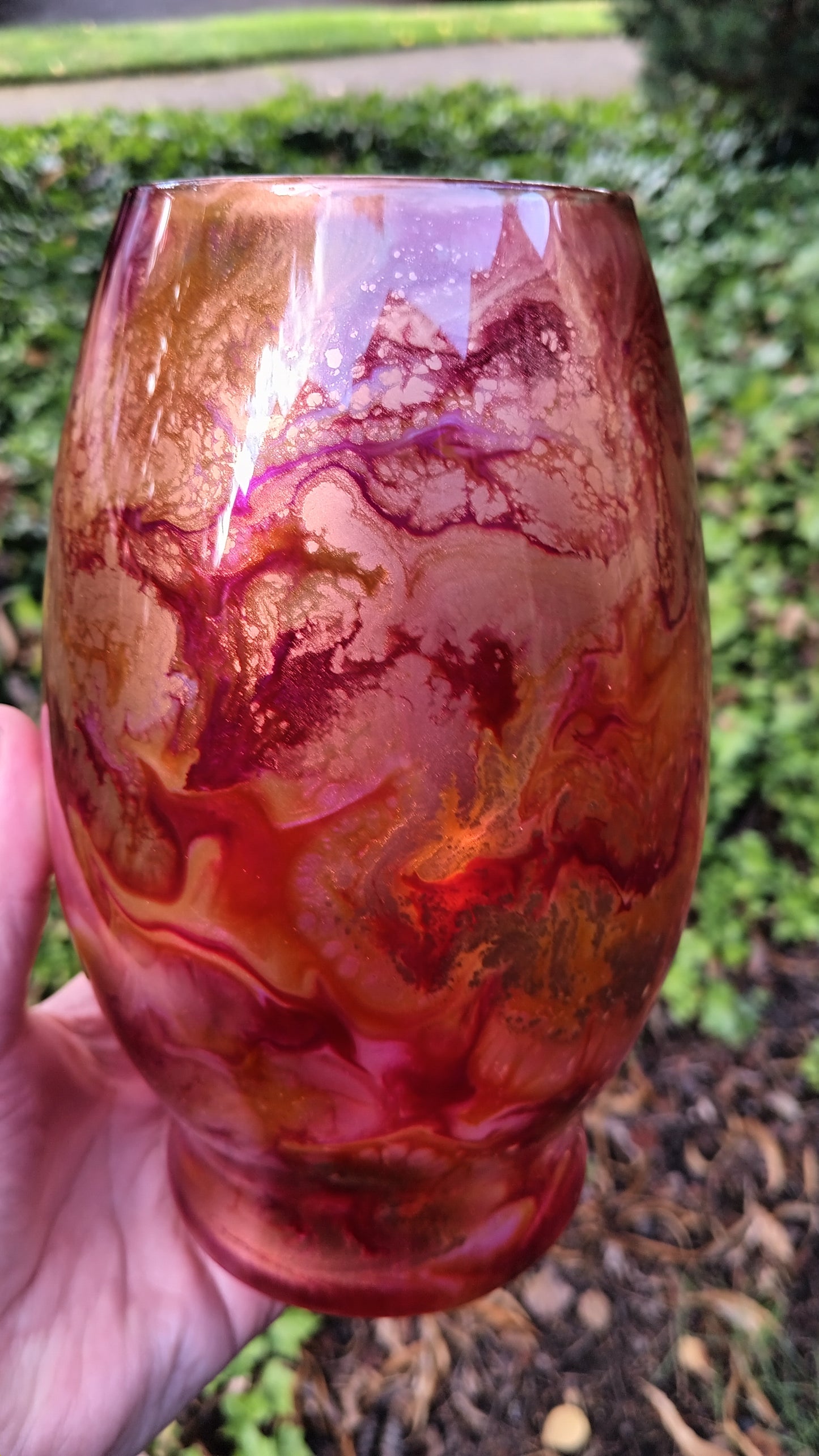 Golden Fall Vase