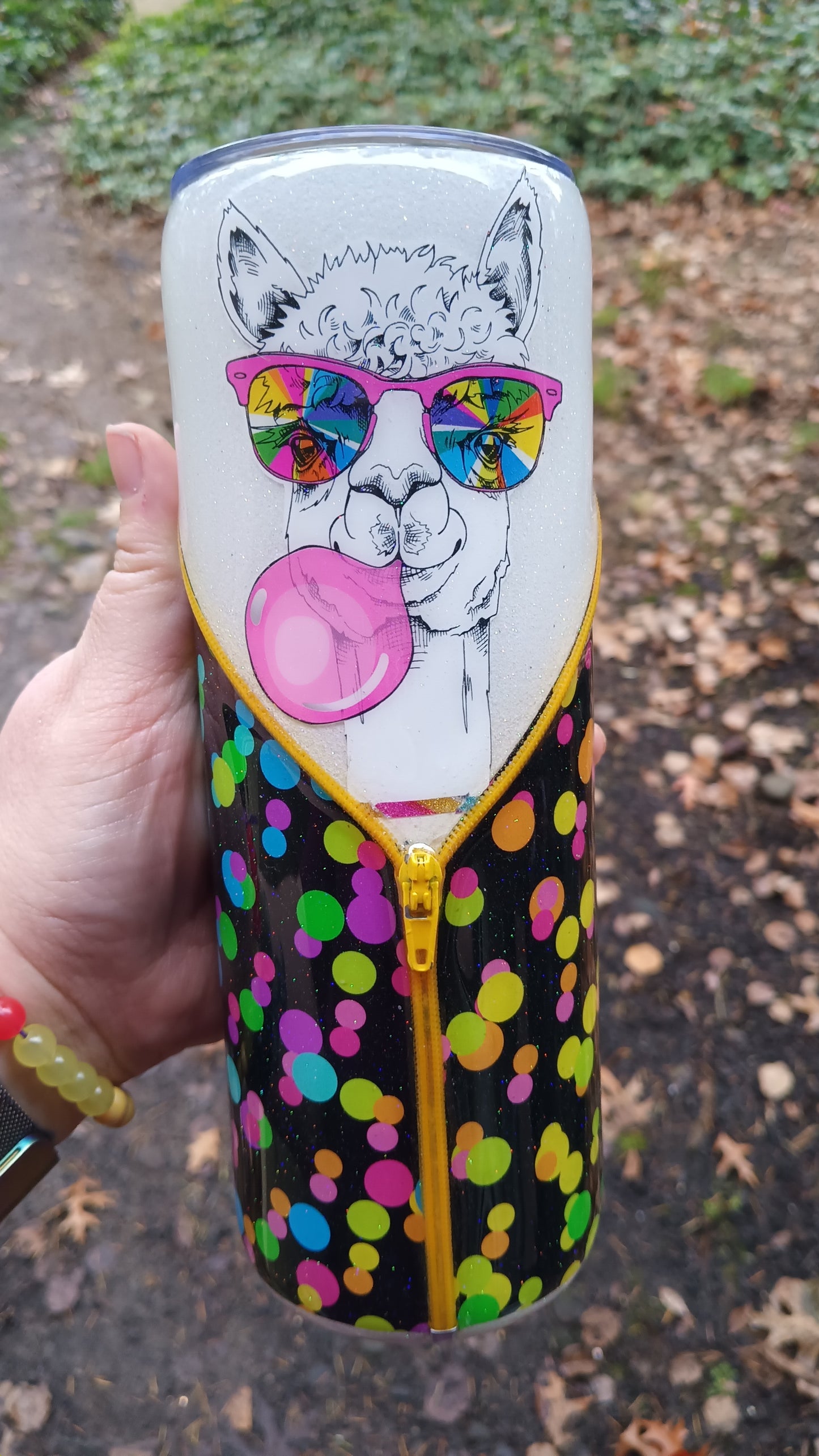 Llama Zipper cup