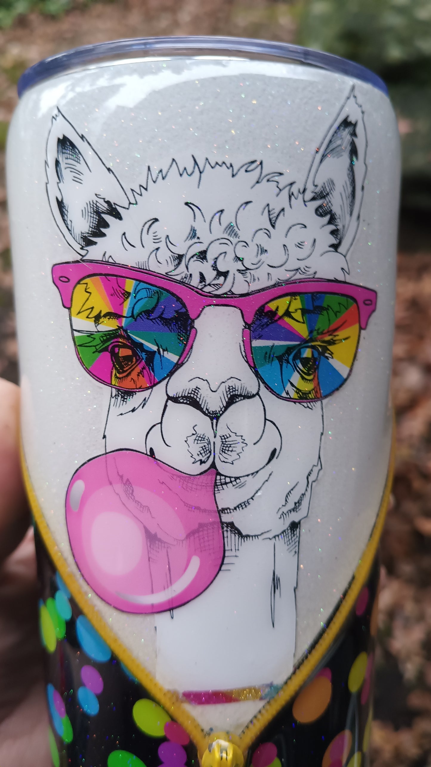 Llama Zipper cup