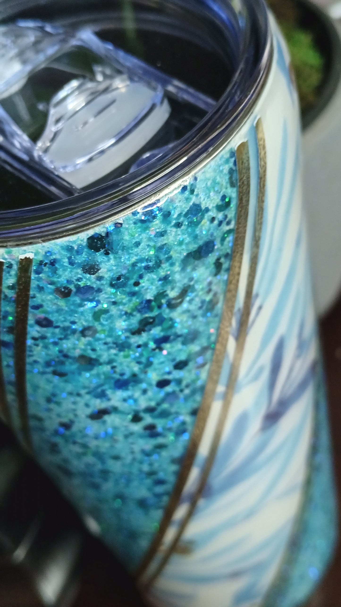 Blue & Gold Twist office set