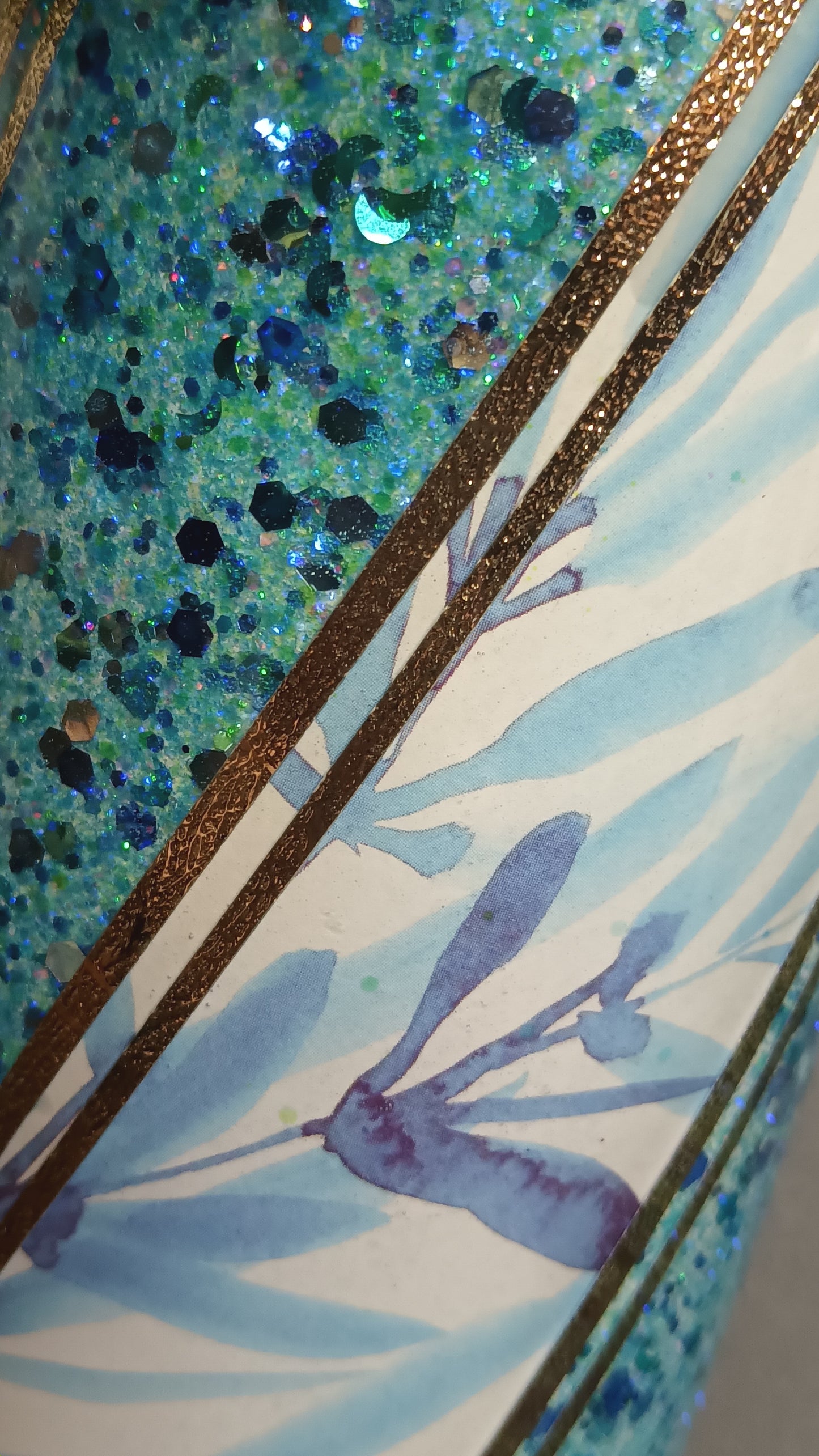 Blue & Gold Twist office set