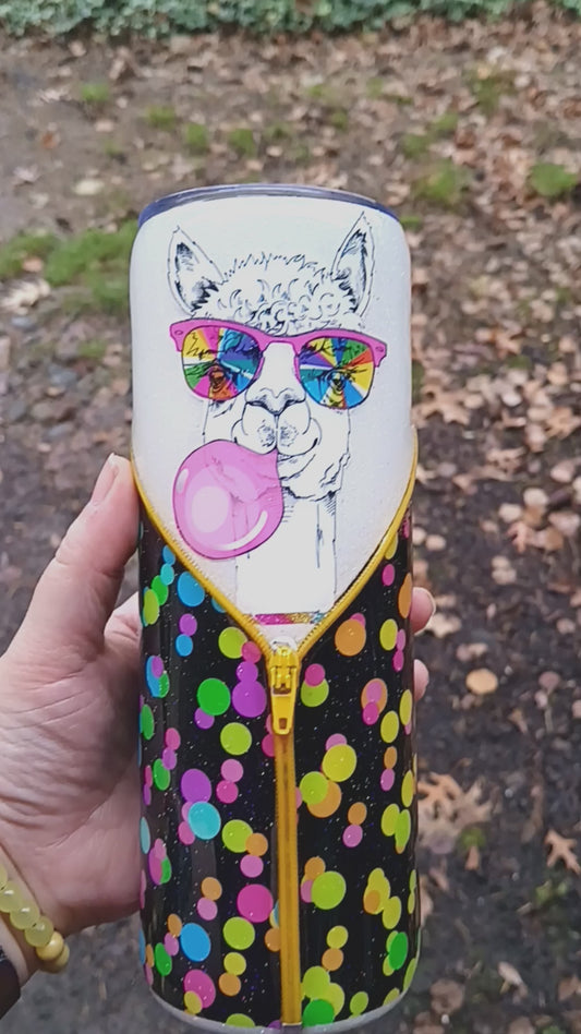 Llama Zipper cup