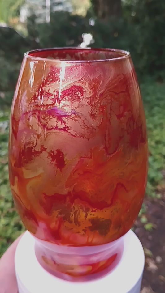 Golden Fall Vase
